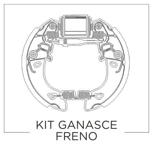 KIT GANASCE FRENO ITA